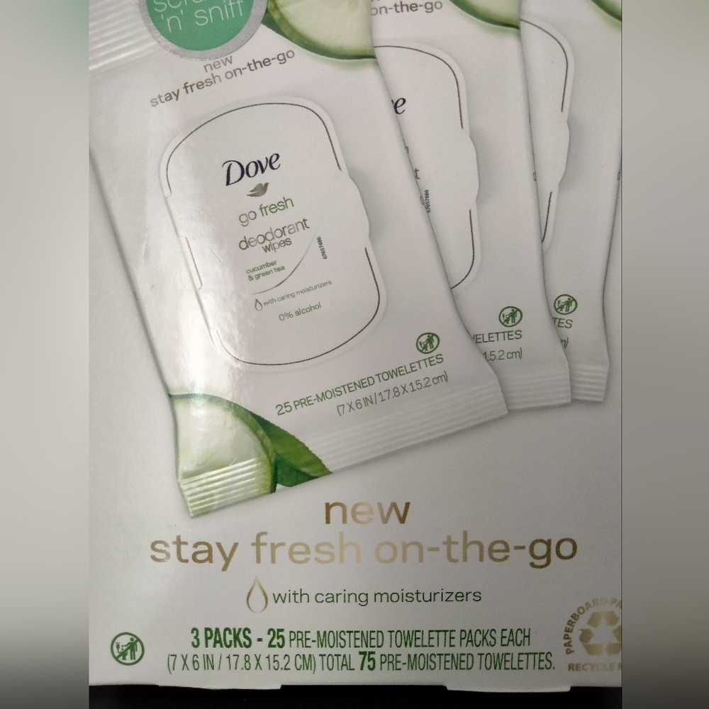 Dove Deodorant wipes -Rare- - Picture 4 of 8
